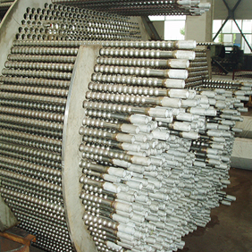 Corrugated tube heat exchanger